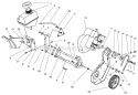Engine & Frame Assembly Diagram and Parts List for 28222 8900001-8999999 - 1998 Lawn Boy Snow Blower